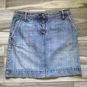 Vintage Lived In  J. Crew Jean Skirt Size 2 Made in the USA